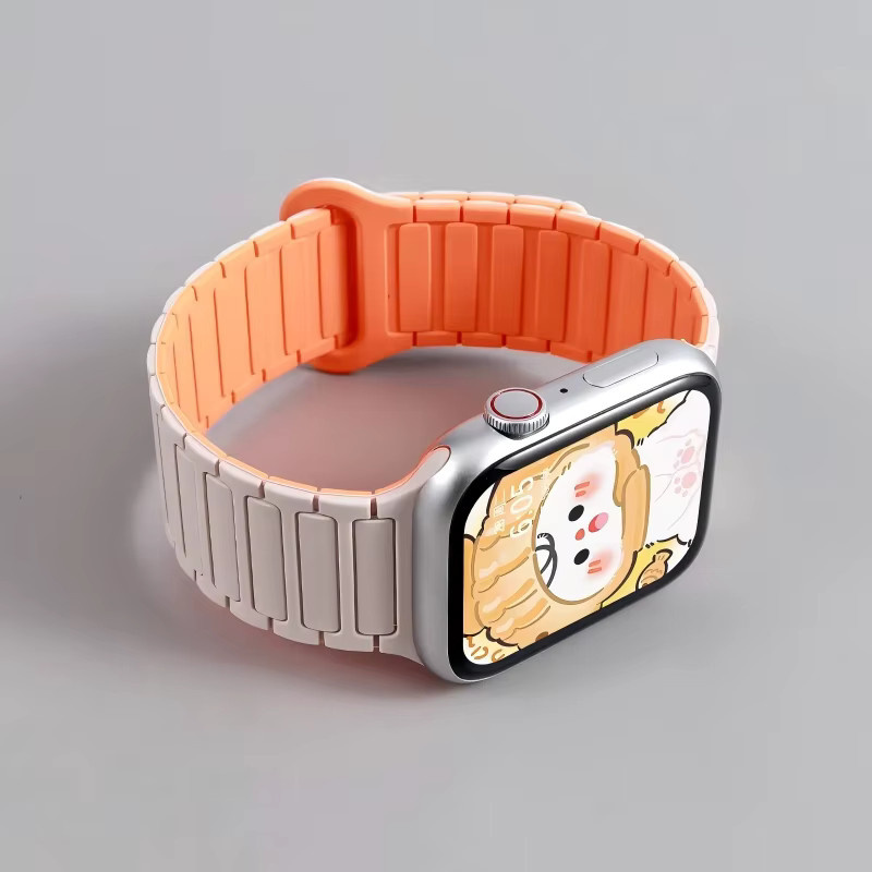 JBAILI Uhrenarmband Silikon, Magnetisches Schlaufenarmband, Unisex - Bild 2