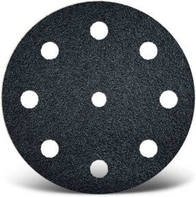 Menzer Klett-Schleifscheiben Ø 125 mm K60 9-Loch Set, 50 Stück, Schwarz - Bild 1