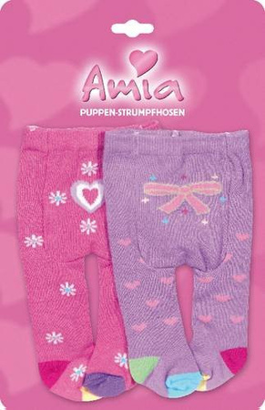 Amia Puppen-Strumpfhosen für Puppen ab 46 cm