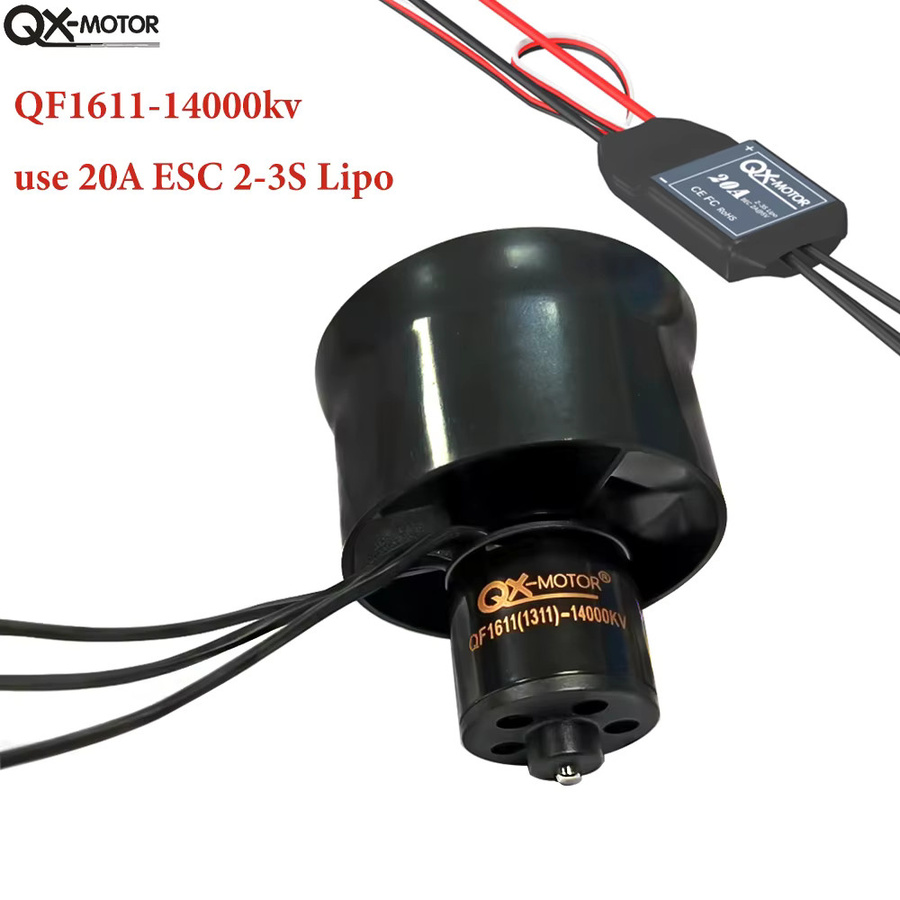 QX-Motor QF1611 EDF 6Blade Kanal Fan, Bürstenloser Motor mit 20A ESC - Bild 4