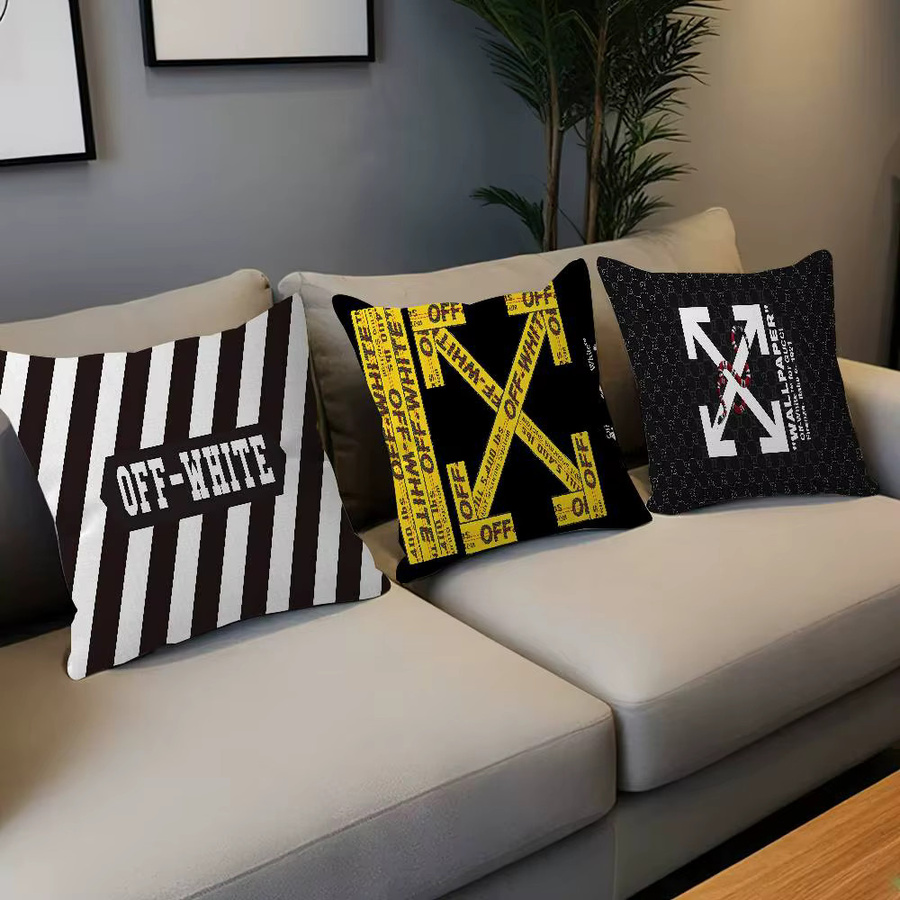 Potdemiel Kissenbezug in Weiß mit Logo für Sofa und Wohnzimmer, quadratisch, B/B/H: 30 x 30 x 1 cm - Bild 2