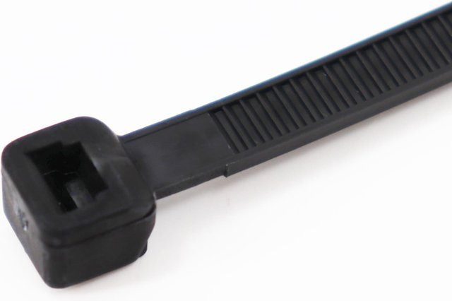 Aquagart 2000 Kabelbinder aus Kunststoff in Schwarz für Schattiernetze und Zaunblenden, Länge: 30 cm, Breite: 0,48 cm - Bild 1