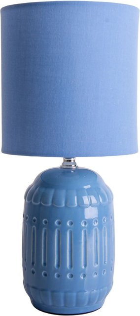 Näve Tischleuchte Erida aus Keramik in Blau, B/T/H: 13,5 x 13,5 x 13,5 cm - Bild 1
