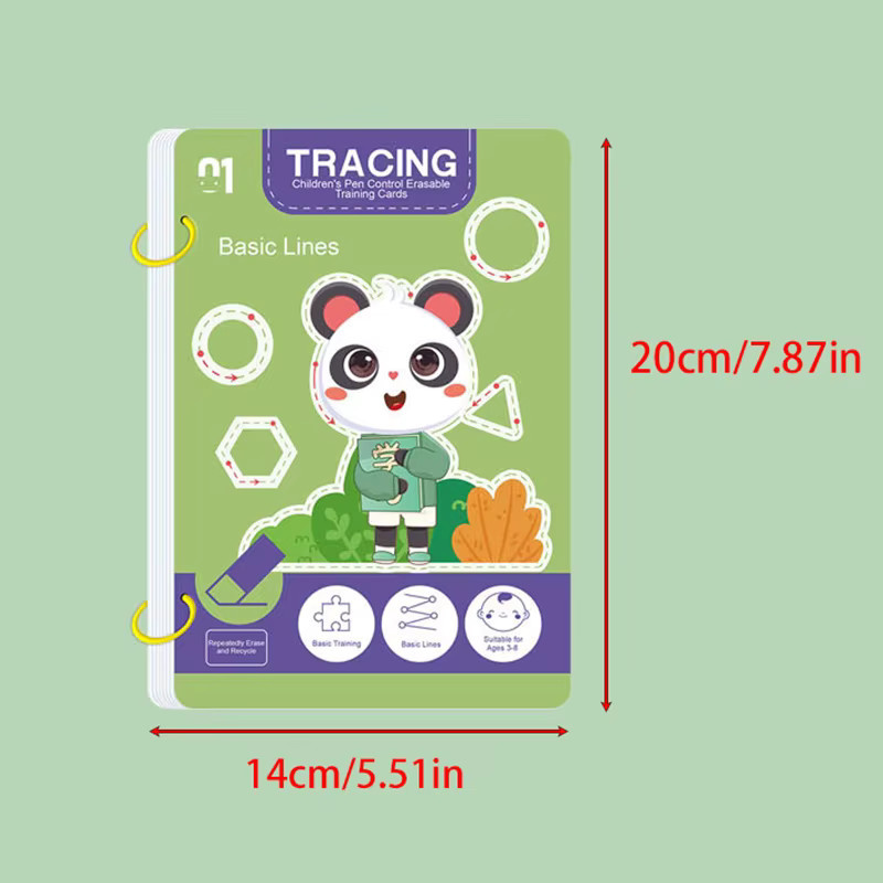 Yligoode Magic Tracing-Arbeitsbuch, 34 Seiten, ab 3 Jahre - Bild 2