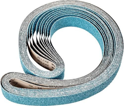 PFERD Zirkon Schleifband für Bandschleifer, Körnung Z24, 10 Stück, B: 50 mm, L: 2000 mm - Bild 1