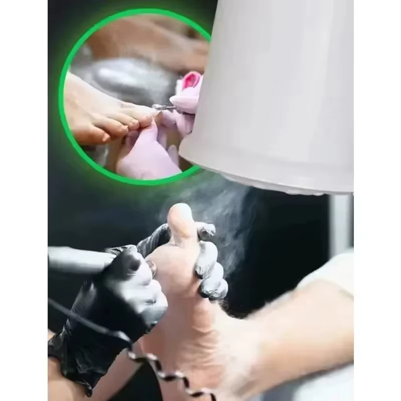 FULANG Nagelstaubsauger mit LED-Lampe, Weiß, Unisex - Bild 4