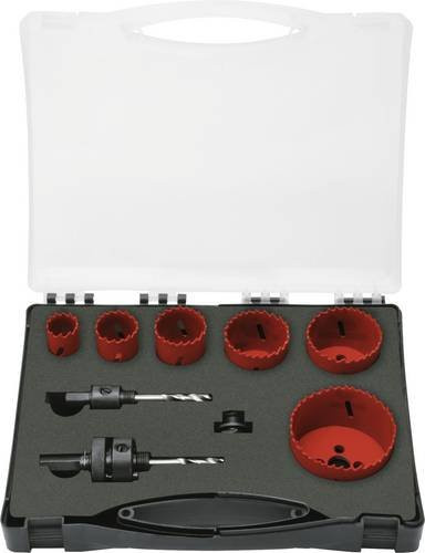 Exact 70616 Lochsägen-Set 10-teilig aus Bimetall in Rot - Bild 1