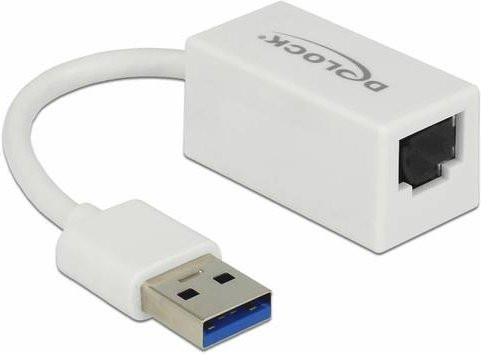 Delock USB 2.0 auf RJ45 Ethernet Adapter in Weiß 65905 Länge: 12,7 cm - Bild 1