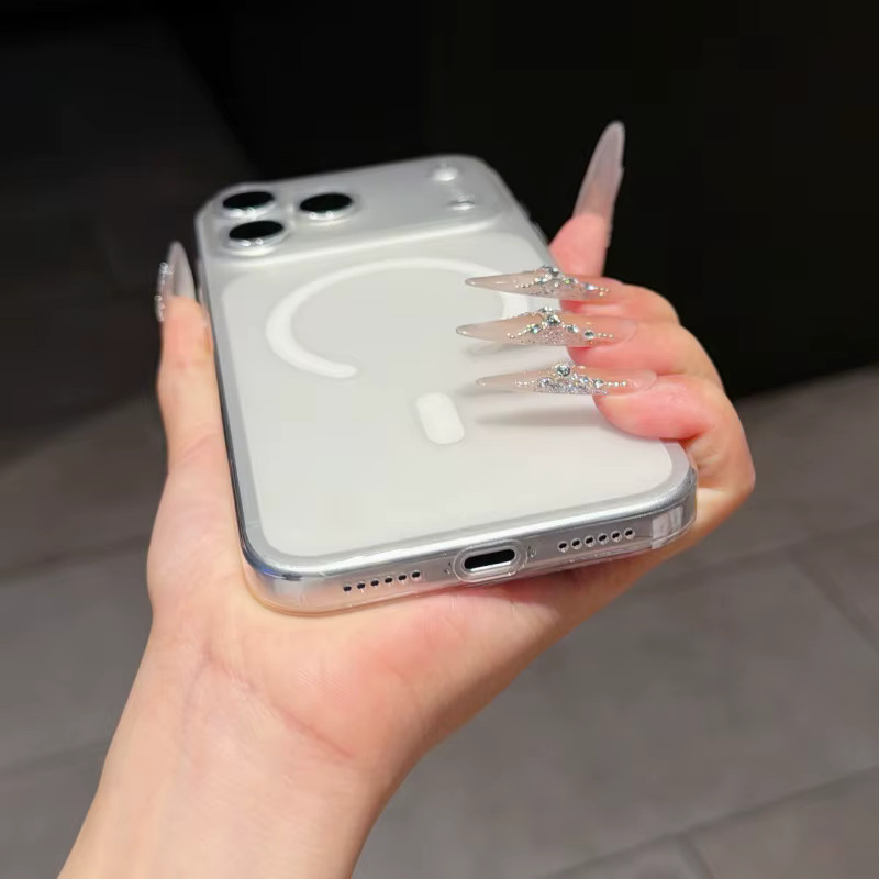 SUNWARD MagSafe Magnetische Ultradünne Handyhülle für iPhone 17 16 15 14 13 12 Pro Max Plus – Transluzente Mattierte Abdeckung in Eisnebel-Optik - Bild 2
