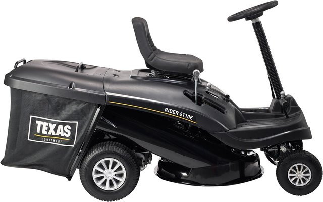Texas Rider 6100ES Benzin-Aufsitzmäher in Schwarz-Gelb mit 4,8 kW und 61 cm Schnittbreite - Bild 1