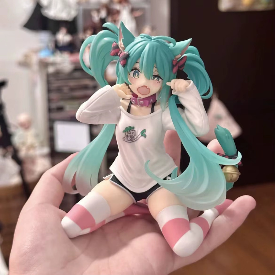 Bandai Hatsune Miku Actionfigur, Anime, mit Katzenohren, 12cm - Bild 3