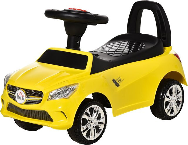 HOMCOM Kinderfahrzeug Rutschauto, Gelb, ab 1,5 Jahre - Bild 1