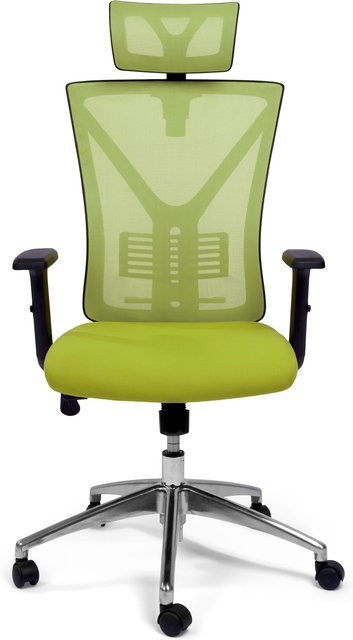 TPFLiving ergonomischer XXL Bürostuhl ZEUS in Grün mit Stoff und Mesh-Material, belastbar bis 200 kg, inklusive Kopfstütze und Armlehnen - Bild 1