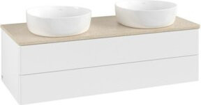 V&B Waschtischunterschrank Antao mit Beleuchtung, Farbe Weiß, B/T/H: 120 x 50 x 36 cm - Bild 1