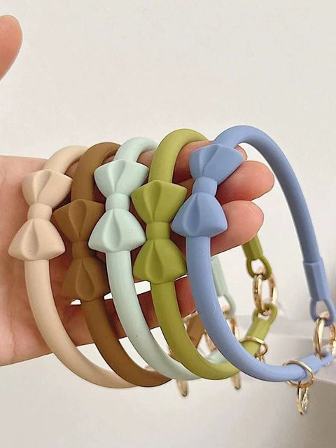 Handy-Anhänger mit Bogen-Knoten-Design in Schwarz als Anti-Verlust-Kette und Handgelenk-Clip für dein Smartphone - Bild 1