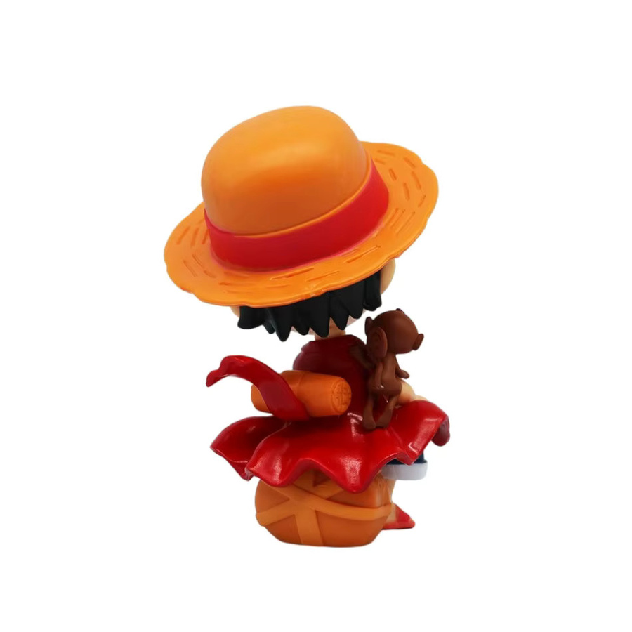 Bandai One Piece Anime Figur Luffy und Zoro sitzend Q-Version Multicolor Desktop Ornament - Bild 3