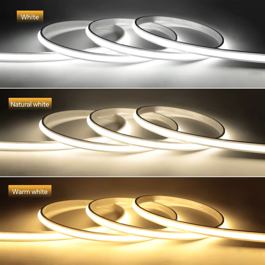 Lcamaw Neon Flex LED Streifen mit Infrarot-Bewegungssensor, 24V, Farbe: Weiß - Bild 4