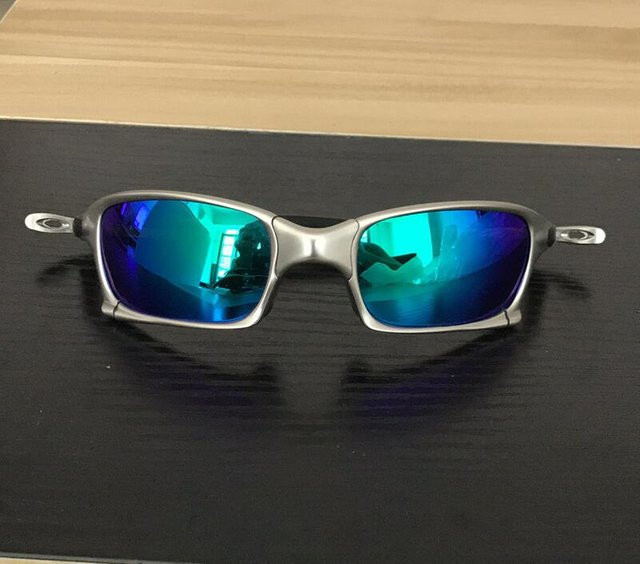 Yiran glasses A1-5 Sonnenbrille, Metall, Vollrand, rechteckig, Unisex, blue - Bild 1