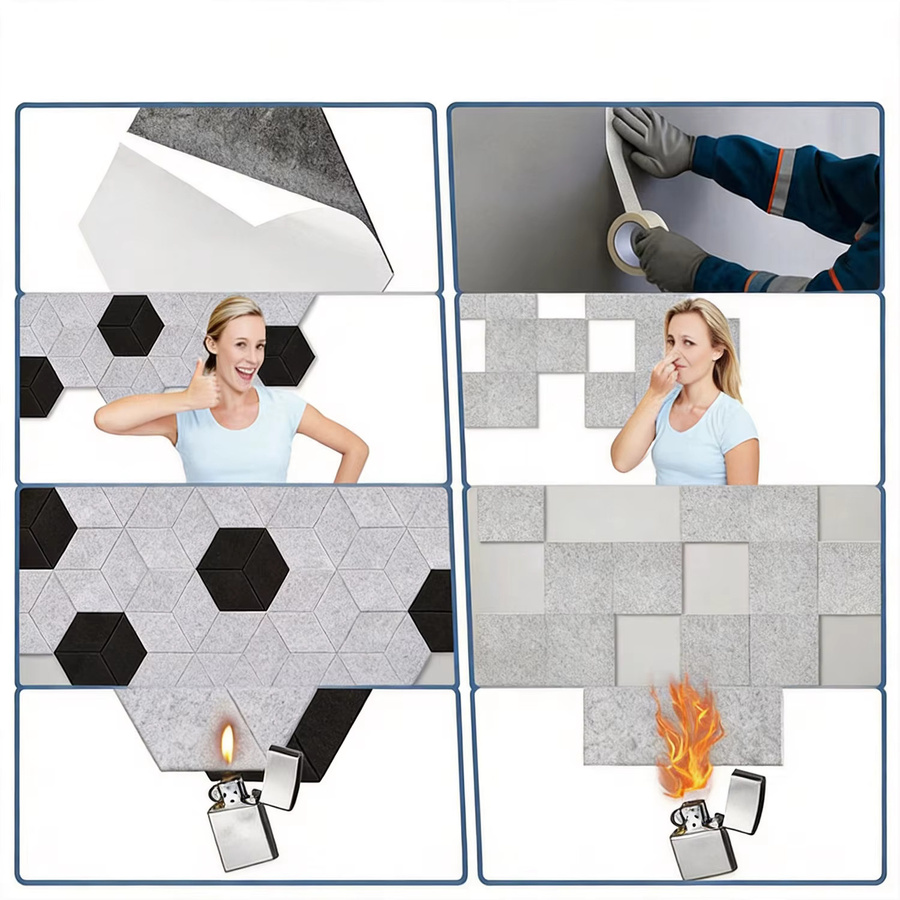 Y-Lined Schallabsorbierende Schaumstoffplatten, 12 Stück selbstklebende Akustikplatten aus Polystyrol zur Geräuschunterdrückung für dein Heimstudio und Büro - Bild 5
