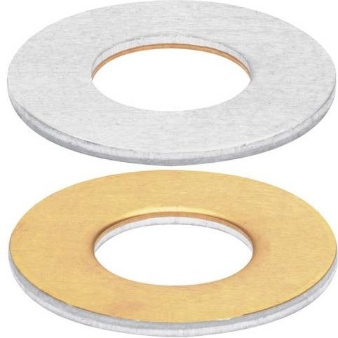 Klauke Unterlegscheibe CS818 flach aus Aluminium und Kupfer in Silber/Bright, Durchmesser: 18 mm, Bohrung: 8,5 mm - Bild 1