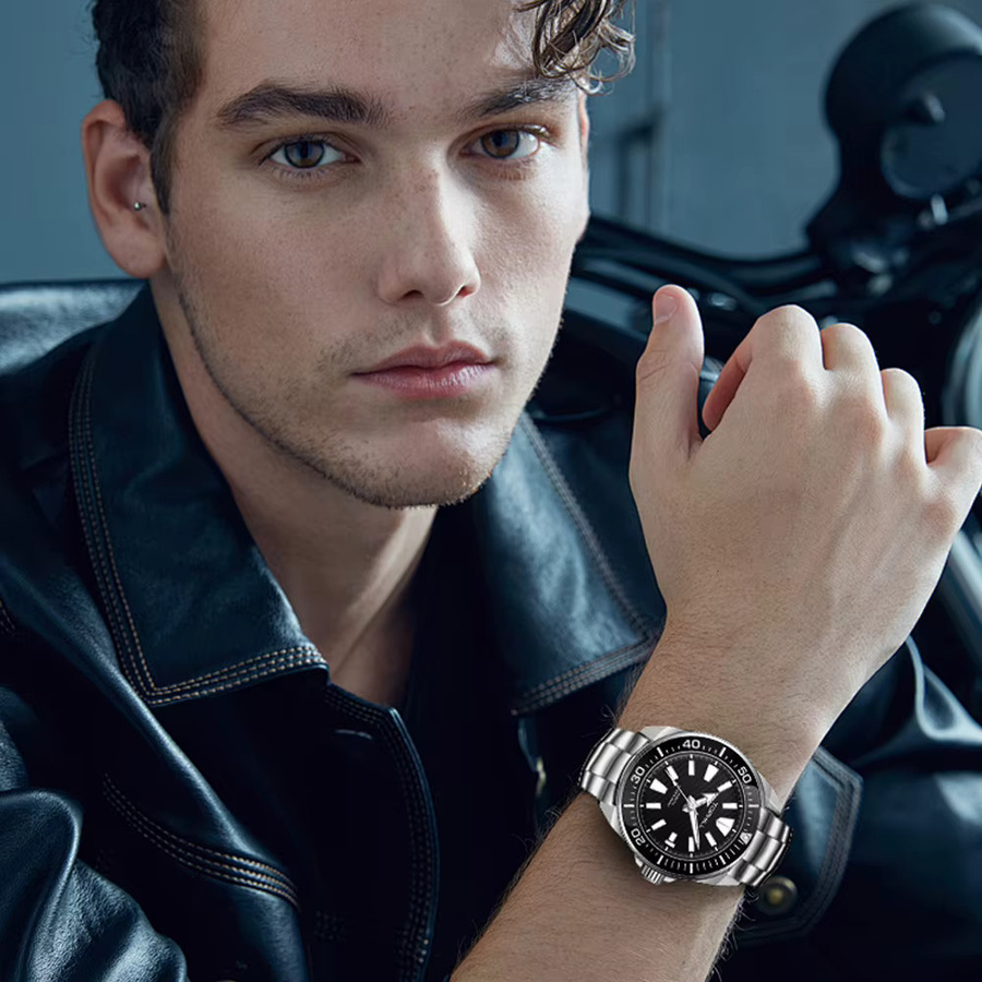TOPHILL Armbanduhr, Automatik, Taucheruhr, Edelstahl, Saphirglas, Herren - Bild 4