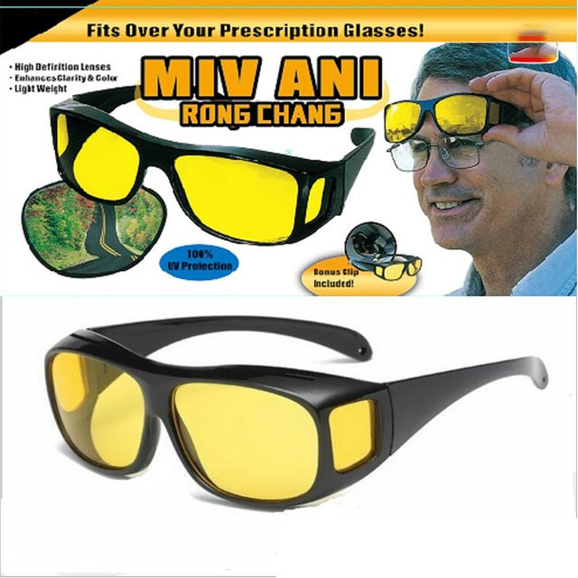 DUTRIEUX Nachtfahrbrille, Vollrand, rectangular, Kunststoff, polarisiert - Bild 1
