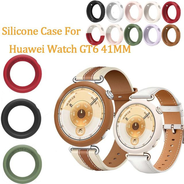 Huawei Schutzhülle Silikon, Brown, für Huawei Uhr GT6 41mm - Bild 1