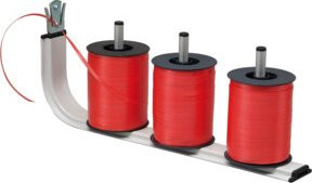 Rocholz Aufsatz-Bandabroller STANDARD für 3 Spulen, B/T/H: 420 x 70 x 165 cm - Bild 1