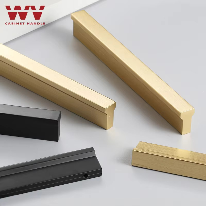 PenHardware YM Lange Schrankgriffe T-Stange aus Aluminium in gebürstetem Gold, Länge: 1200 mm - Bild 4