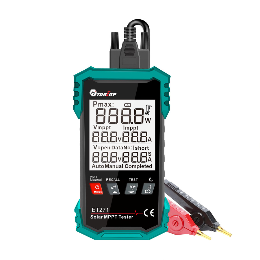 TOOLTOP Tragbares Solarpanel 2000 W MPPT-Tester mit Datenspeicher für Photovoltaik-Solarstromzähler und Solarbatterie-Wartung - Bild 6