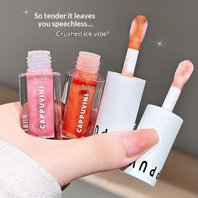Cappuvini Lipgloss, Grau-Violett, Glänzend, Lippenöl - Bild 1
