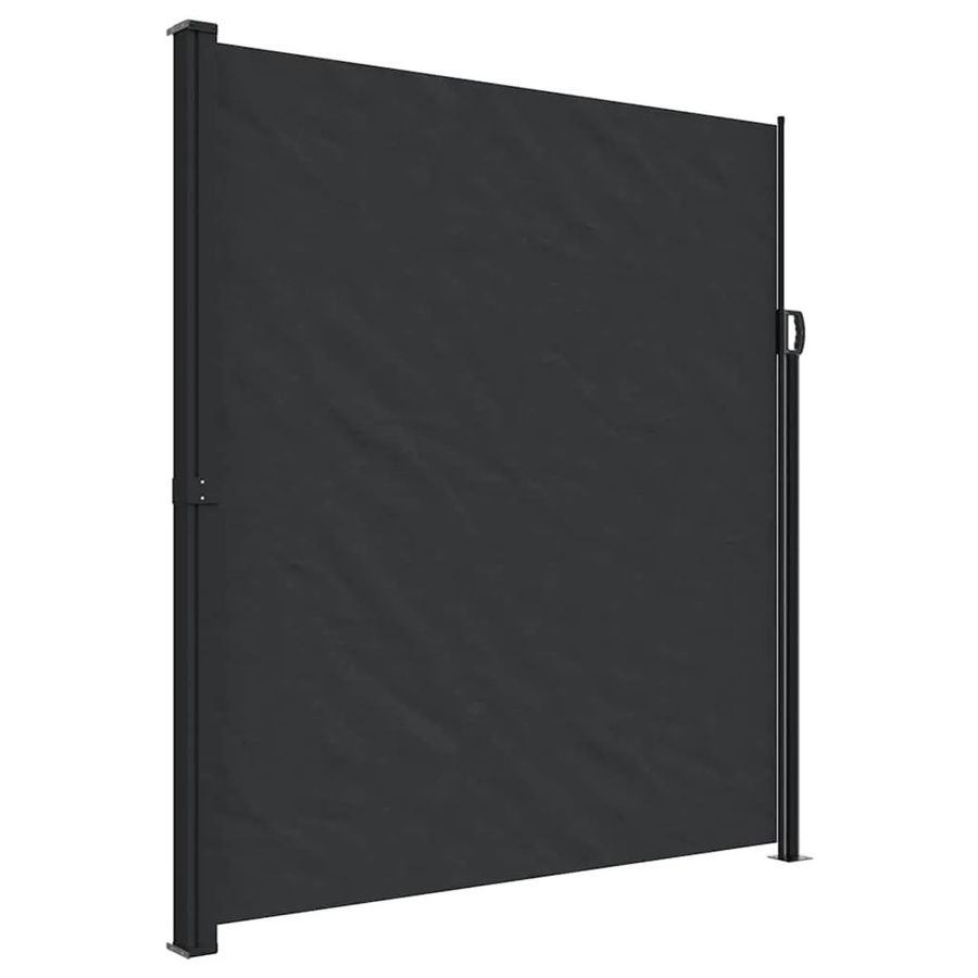 Ausziehbare Seitenmarkise von furnicato in Schwarz aus Polyester, B/H: 600 x 220 cm - Bild 2