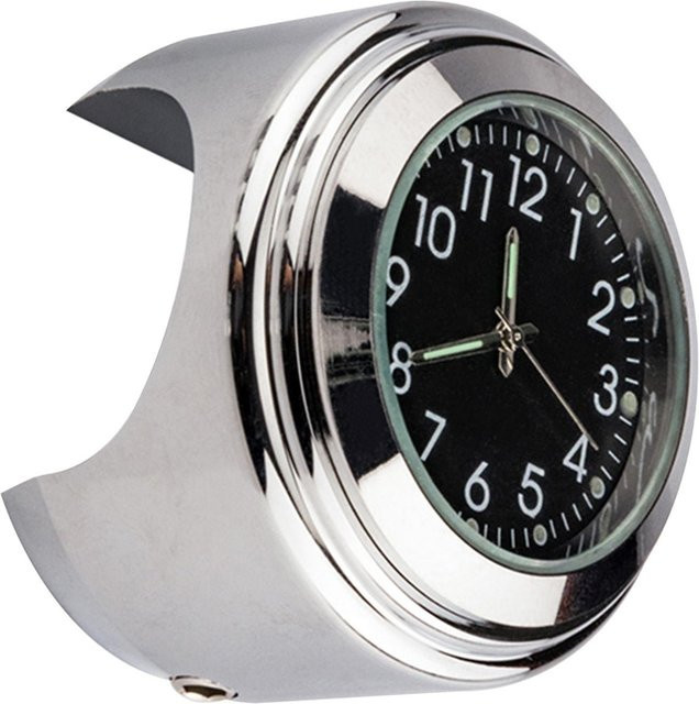KaiSai Thermometer, silber, black dial clock, wasserdicht - Bild 1