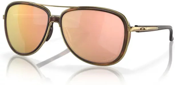 Oakley Split Time Sonnenbrille, Aviator, Kombination, Braun, Unisex, Vollrand - Bild 1