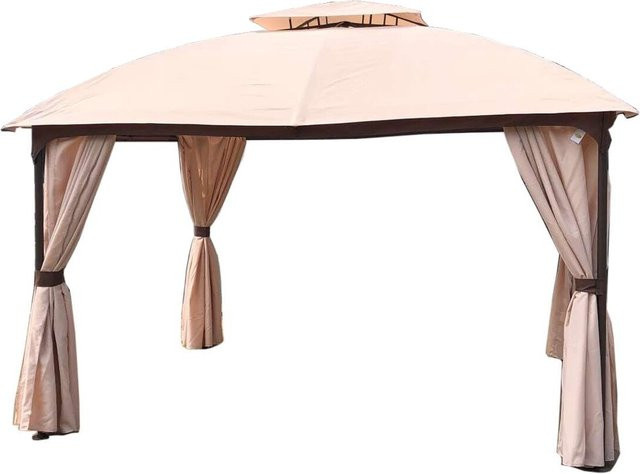 Garden Pleasure Pavillon PIRES in Creme mit Seitenwänden B/T: 360 x 300 cm, Höhe: 270 cm - Bild 1