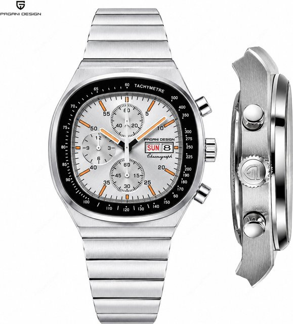 PAGANI DESIGN Chronograph, Quarz, Edelstahl, Saphirglas, Herren - Bild 1