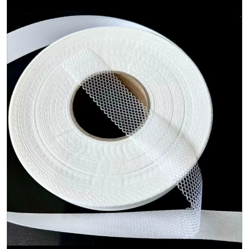 Doppelseitiges Heißschmelzklebeband in Weiß, 1 Rolle mit 50 m Länge für Bekleidungszubehör - Bild 6
