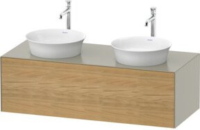 Duravit Waschtischunterschrank White Tulip in Weiß, Wandmontage, Breite: 130 cm, Tiefe: 55 cm - Bild 1