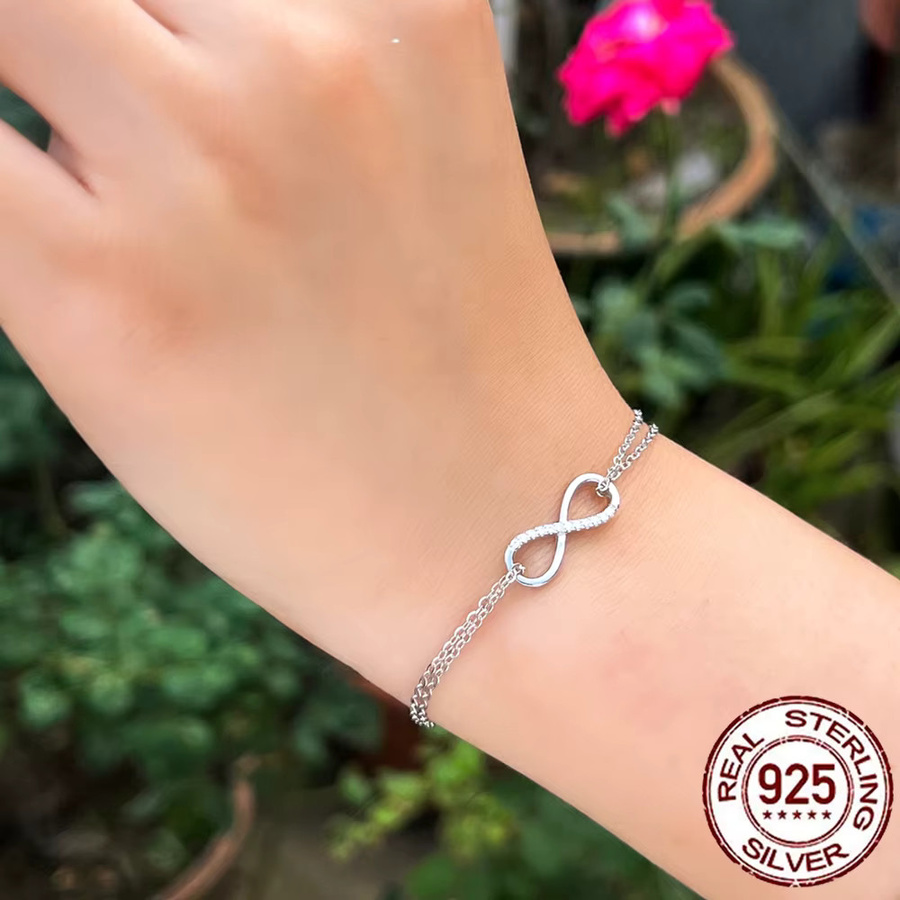 CWWZircons Armband, 925 Silber, Zirkonia, Damen - Bild 4
