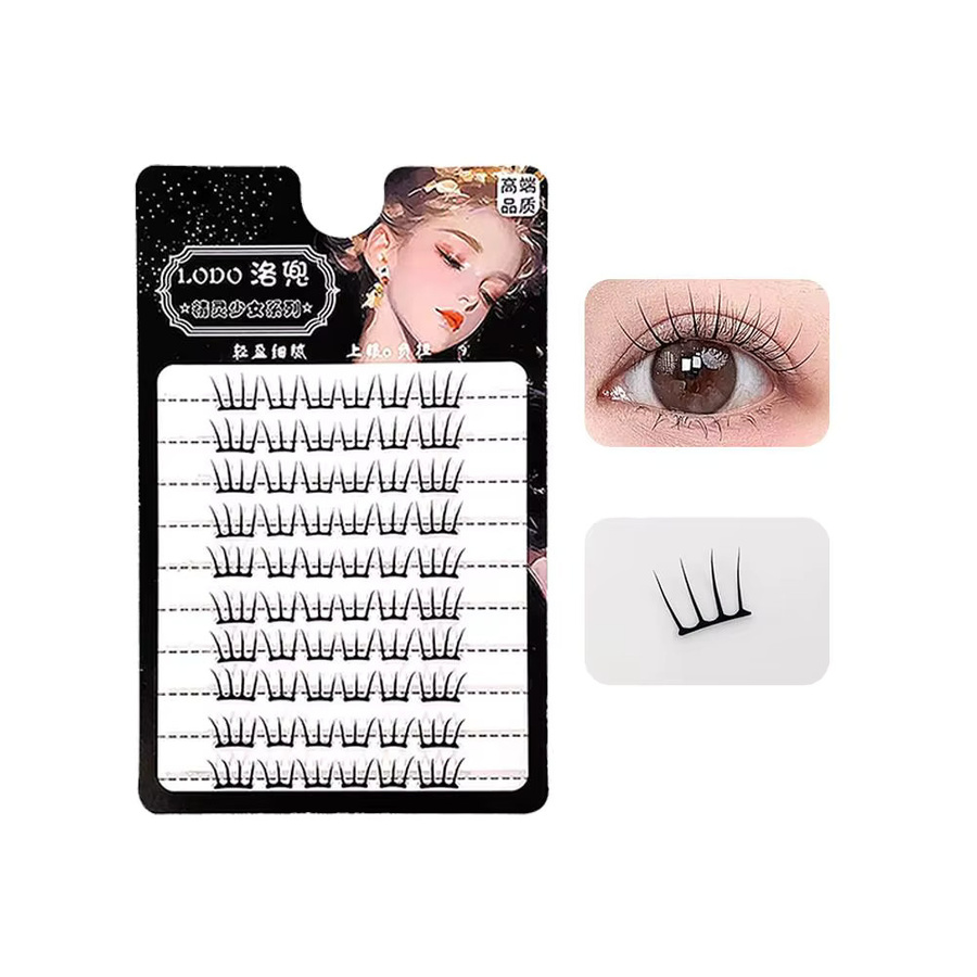 Selbstklebende Wimpern, natürlich, Unisex - Bild 6