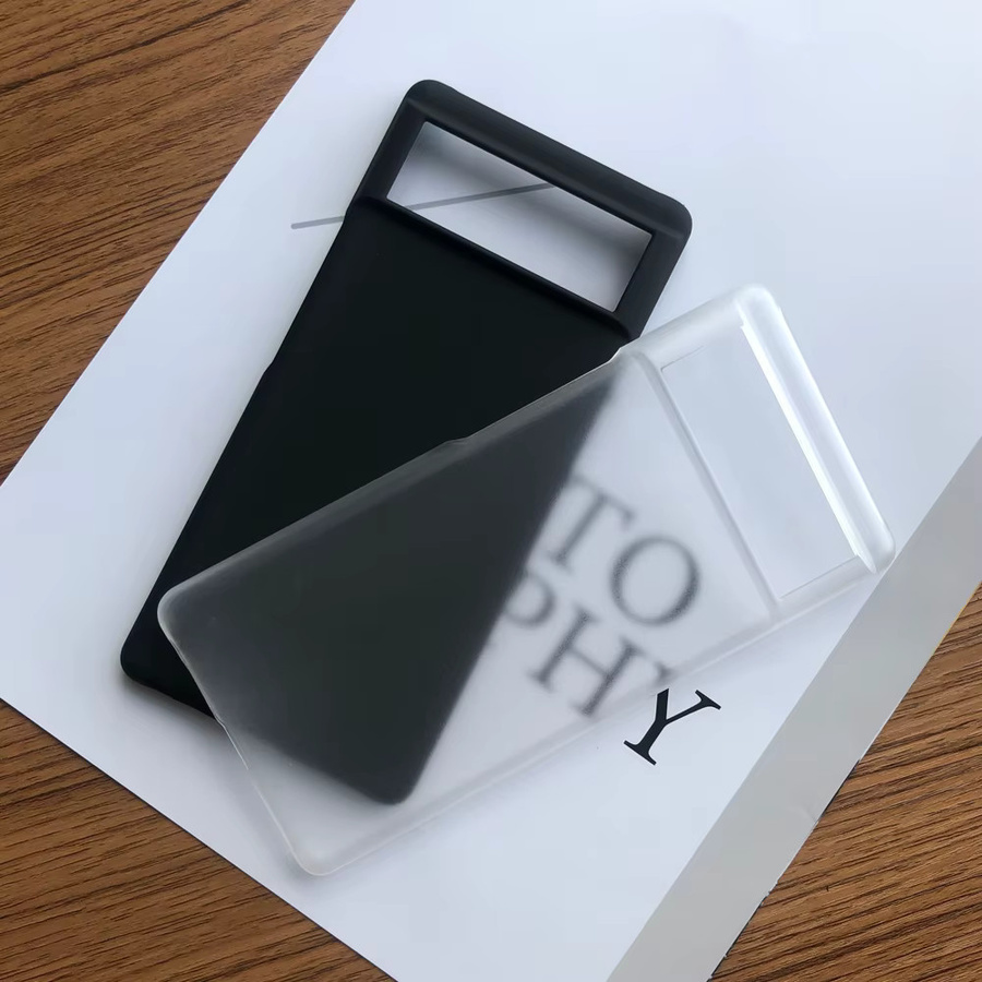 Matte Hartschalen-Handyhülle für Google Pixel 9 Pro, 8, 7 Pro, 6a, 6 Pro, 10, 11 – Ultradünne PC-Rückseitenhülle in Transparent mit Anti-Fingerabdruck-Schutz - Bild 1