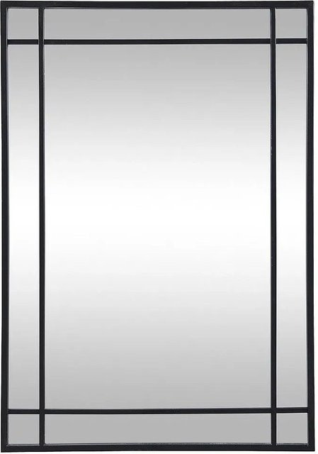 Wandspiegel Hisae von Vente-unique in Schwarz im industriellen Design aus Metall, Breite: 60 cm - Bild 1