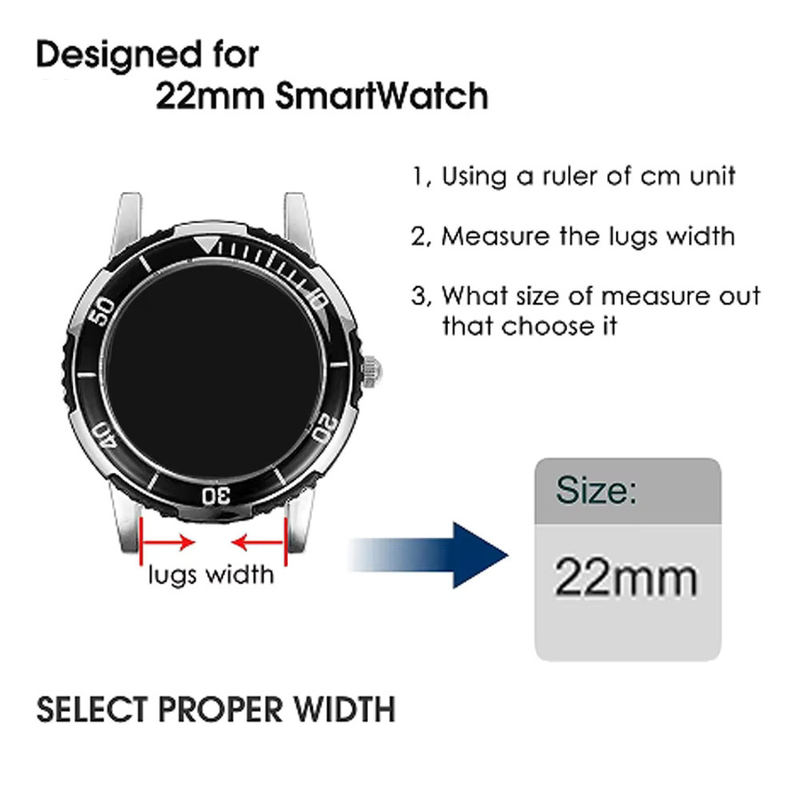 Huawei Uhrenarmband Silikon, 22mm, Bunt, Unisex - Bild 4