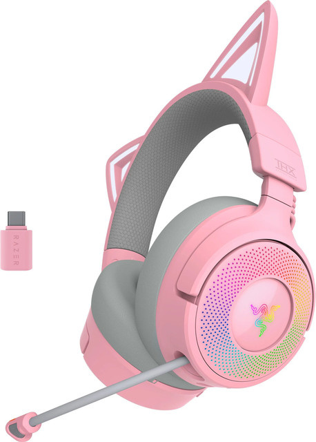 Razer Kraken Kitty V3 Pro Gaming-Headset in Pink mit Bluetooth und USB-C für PC und Mobile - Bild 1