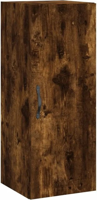 vidaXL Wandschrank Räuchereiche in Braun aus Holzwerkstoff und Metall, B/T/H: 34,5 x 34,0 x 90,0 cm - Bild 1