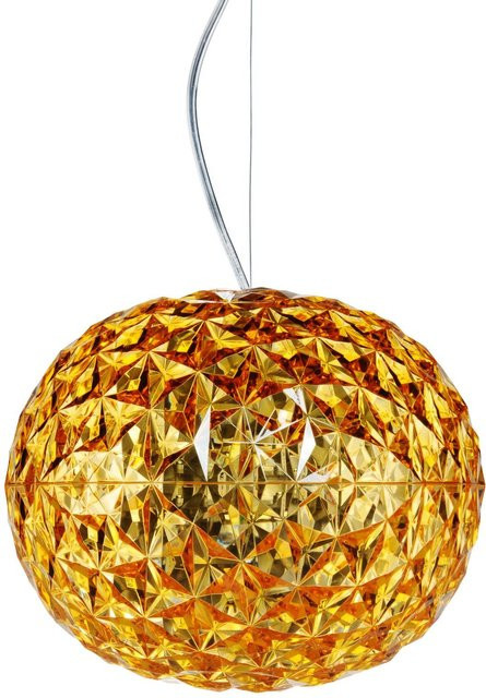 Kartell Planet Hängeleuchte in Gelb und Gold/Messing aus Kunststoff - Bild 1