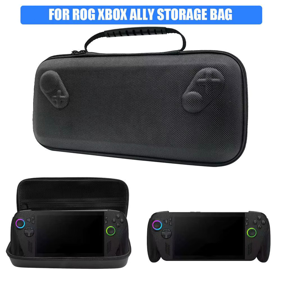 Asus ROG Ally X und ROG Ally Hartschalen-Tragetasche mit Metallständer und kratzfester EVA-Reisetasche in Schwarz - Bild 3