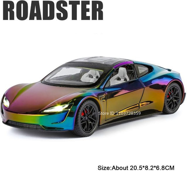 Linyi toy car Modell Y Roadster Spielzeugauto, 1:24, mit Licht und Sound, ab 14 Jahren - Bild 1