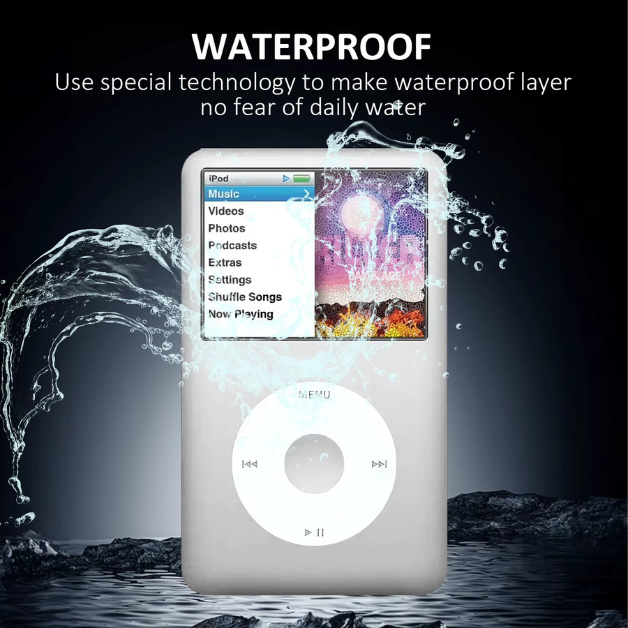 3er-Set Displayschutzfolie für Apple iPod Music Player Classic, wasserdicht, HD, transparent, PET-Material - Bild 3