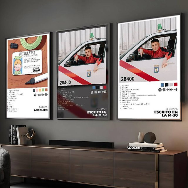 Wasserdichtes Wandkunst Poster Sänger Grecas Ästhetisches Dekor für Wohnzimmer und Schlafzimmer - Bild 1